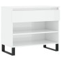 Mueble zapatero madera contrachapada blanco brillo 70x36x60 cm de , Zapateros y organizadores de calzado - Ref: Foro24-831446...