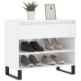 Mueble zapatero madera contrachapada blanco brillo 70x36x60 cm de , Zapateros y organizadores de calzado - Ref: Foro24-831446...