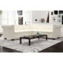 Sofá Chesterfield 5 plazas de cuero artificial blanco de vidaXL, Sofás - Ref: Foro24-243613, Precio: 814,77 €, Descuento: %