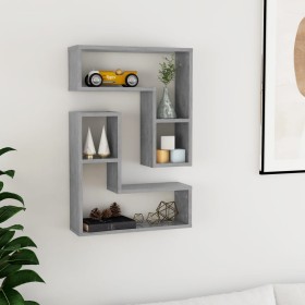 Wall shelves 2 pcs concrete gray plywood 50x15x50 cm by , Shelves and shelves - Ref: Foro24-807218, Price: 32,39 €, Discount: %