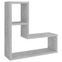 Wall shelves 2 pcs concrete gray plywood 50x15x50 cm by , Shelves and shelves - Ref: Foro24-807218, Price: 32,39 €, Discount: %