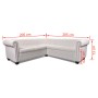 Chesterfield 5-Sitzer-Sofa aus weißem Kunstleder von vidaXL, Sofas - Ref: Foro24-243613, Preis: 814,77 €, Rabatt: %