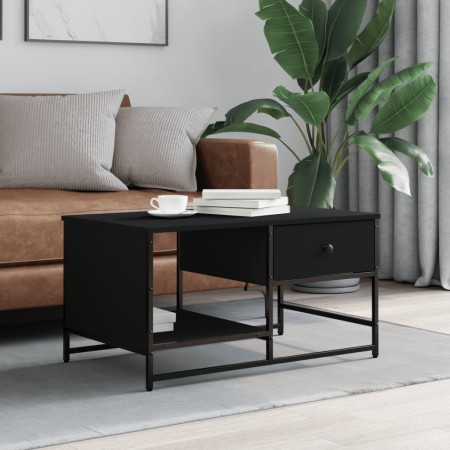 Black engineered wood coffee table 85.5x51x45 cm by , Coffee table - Ref: Foro24-835339, Price: 40,61 €, Discount: %