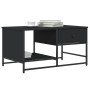 Black engineered wood coffee table 85.5x51x45 cm by , Coffee table - Ref: Foro24-835339, Price: 40,61 €, Discount: %