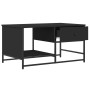 Black engineered wood coffee table 85.5x51x45 cm by , Coffee table - Ref: Foro24-835339, Price: 40,61 €, Discount: %