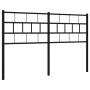 Black metal headboard 135 cm by , Headboards and footboards - Ref: Foro24-355691, Price: 29,43 €, Discount: %