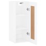 Armario de pared madera ingeniería blanco brillo 34,5x34x90 cm de , Aparadores - Ref: Foro24-835020, Precio: 35,94 €, Descuen...