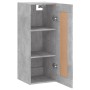 Armario de pared madera ingeniería gris hormigón 34,5x34x90 cm de , Aparadores - Ref: Foro24-835022, Precio: 39,12 €, Descuen...