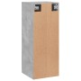 Armario de pared madera ingeniería gris hormigón 34,5x34x90 cm de , Aparadores - Ref: Foro24-835022, Precio: 39,12 €, Descuen...