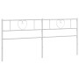 Cabecero de metal blanco 180 cm de , Cabeceros y pies de cama - Ref: Foro24-355548, Precio: 35,99 €, Descuento: %