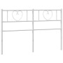 Cabecero de metal blanco 120 cm de , Cabeceros y pies de cama - Ref: Foro24-355543, Precio: 35,10 €, Descuento: %