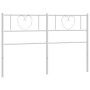 Cabecero de metal blanco 120 cm de , Cabeceros y pies de cama - Ref: Foro24-355543, Precio: 35,10 €, Descuento: %