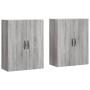 Armarios de pared 2 uds madera de ingeniería gris Sonoma de , Aparadores - Ref: Foro24-3197895, Precio: 142,80 €, Descuento: %