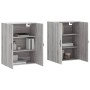 Armarios de pared 2 uds madera de ingeniería gris Sonoma de , Aparadores - Ref: Foro24-3197895, Precio: 142,80 €, Descuento: %