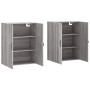 Armarios de pared 2 uds madera de ingeniería gris Sonoma de , Aparadores - Ref: Foro24-3197895, Precio: 142,80 €, Descuento: %