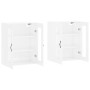 Armarios de pared 2 uds madera de ingeniería blanco brillante de , Aparadores - Ref: Foro24-3197971, Precio: 191,54 €, Descue...