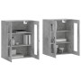 Wall cabinets 2 pcs concrete gray engineered wood by , Sideboards - Ref: Foro24-3197973, Price: 174,99 €, Discount: %