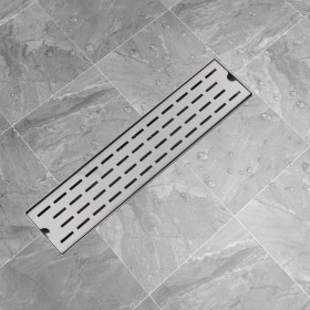 Desagüe de ducha lineal acero inoxidable 530x140 mm de vidaXL, Desagües - Ref: Foro24-142177, Precio: 47,99 €, Descuento: %