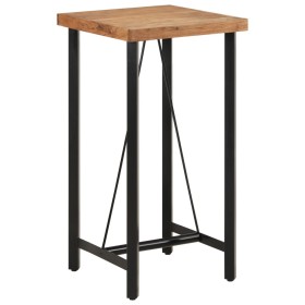 Hochtisch aus Eisen und massivem Akazienholz, 55 x 55 x 107 cm von , Küchen- und Esstische - Ref: Foro24-356369, Preis: 176,8...