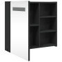 Bathroom cabinet with mirror and LED light black 60x13x52 cm by , bathroom vanities - Ref: Foro24-357971, Price: 95,25 €, Dis...