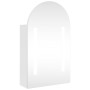 Mueble de baño con espejo arqueado y luz LED blanco 42x13x70 cm de , Tocadores de baño - Ref: Foro24-357973, Precio: 116,98 €...