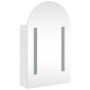 Bathroom cabinet with arched mirror and white LED light 42x13x70 cm by , bathroom vanities - Ref: Foro24-357973, Price: 116,9...