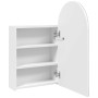 Badezimmerschrank mit gewölbtem Spiegel und weißem LED-Licht 42x13x70 cm von , Badezimmerwaschtische - Ref: Foro24-357973, Pr...