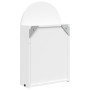 Mueble de baño con espejo arqueado y luz LED blanco 42x13x70 cm de , Tocadores de baño - Ref: Foro24-357973, Precio: 116,98 €...