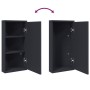 Corner bathroom cabinet with gray mirror 30x24x60 cm by , bathroom vanities - Ref: Foro24-357978, Price: 95,92 €, Discount: %