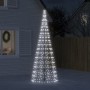 Árbol de Navidad en asta de bandera 550 LED blanco frío 300 cm de , Luces de Navidad - Ref: Foro24-358113, Precio: 45,90 €, D...