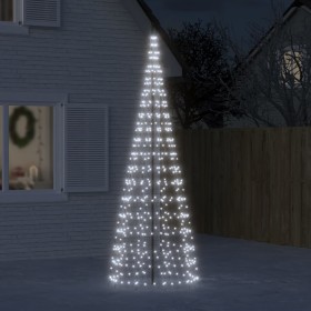 Árbol de Navidad en asta de bandera 550 LED blanco frío 300 cm de , Luces de Navidad - Ref: Foro24-358113, Precio: 50,51 €, D...