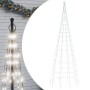 Christmas tree on flagpole 550 cold white LEDs 300 cm by , Christmas lights - Ref: Foro24-358113, Price: 45,90 €, Discount: %