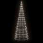 Weihnachtsbaum am Fahnenmast 550 kaltweiße LEDs 300 cm von , Weihnachtsbeleuchtung - Ref: Foro24-358113, Preis: 50,51 €, Raba...