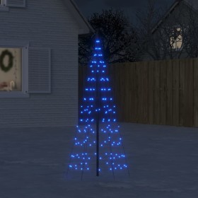 Christmas tree on flagpole 200 LED blue 180 cm by , Christmas lights - Ref: Foro24-358111, Price: 26,99 €, Discount: %