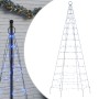 Christmas tree on flagpole 200 LED blue 180 cm by , Christmas lights - Ref: Foro24-358111, Price: 24,36 €, Discount: %