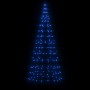 Christmas tree on flagpole 200 LED blue 180 cm by , Christmas lights - Ref: Foro24-358111, Price: 24,36 €, Discount: %