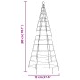 Christmas tree on flagpole 200 LED blue 180 cm by , Christmas lights - Ref: Foro24-358111, Price: 24,36 €, Discount: %