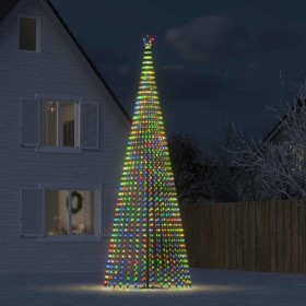 Árbol de Navidad cono de luz 1544 LEDs de colores 500 cm de , Luces de Navidad - Ref: Foro24-358075, Precio: 164,99 €, Descue...