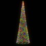 Árbol de Navidad en asta de bandera 1534 LED colores 500 cm de , Luces de Navidad - Ref: Foro24-358118, Precio: 90,80 €, Desc...