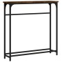 Smoked oak engineered wood console table 75x19.5x75 cm by , Side tables - Ref: Foro24-834137, Price: 41,56 €, Discount: %