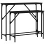 Console tables 2 units black engineered wood by , Side tables - Ref: Foro24-834140, Price: 58,89 €, Discount: %