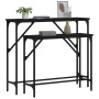 Console tables 2 units black engineered wood by , Side tables - Ref: Foro24-834140, Price: 58,89 €, Discount: %