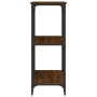 Mesa consola madera de ingeniería marrón roble 102x35x90 cm de , Mesas auxiliares - Ref: Foro24-834149, Precio: 63,44 €, Desc...