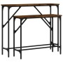 Console tables 2 units smoked oak engineered wood by , Side tables - Ref: Foro24-834142, Price: 56,98 €, Discount: %