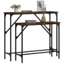 Console tables 2 units smoked oak engineered wood by , Side tables - Ref: Foro24-834142, Price: 56,98 €, Discount: %