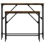 Console tables 2 units smoked oak engineered wood by , Side tables - Ref: Foro24-834142, Price: 56,98 €, Discount: %