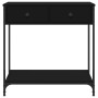 Black engineered wood console table 75x34.5x75 cm by , Side tables - Ref: Foro24-834175, Price: 83,16 €, Discount: %