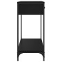 Black engineered wood console table 75x34.5x75 cm by , Side tables - Ref: Foro24-834175, Price: 83,16 €, Discount: %