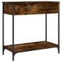 Mesa consola madera de ingeniería roble ahumado 75x34,5x75 cm de , Mesas auxiliares - Ref: Foro24-834177, Precio: 79,52 €, De...