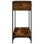 Mesa consola madera de ingeniería roble ahumado 75x34,5x75 cm de , Mesas auxiliares - Ref: Foro24-834177, Precio: 79,52 €, De...